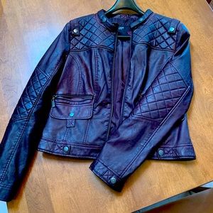 Guess ladies faux leather jacket -excellent condition
